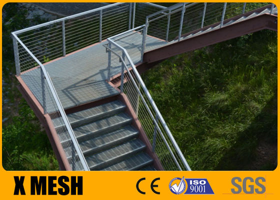 Chiều dài 6000mm Lưới áp lực được khóa ASTM A123 cho cầu thang